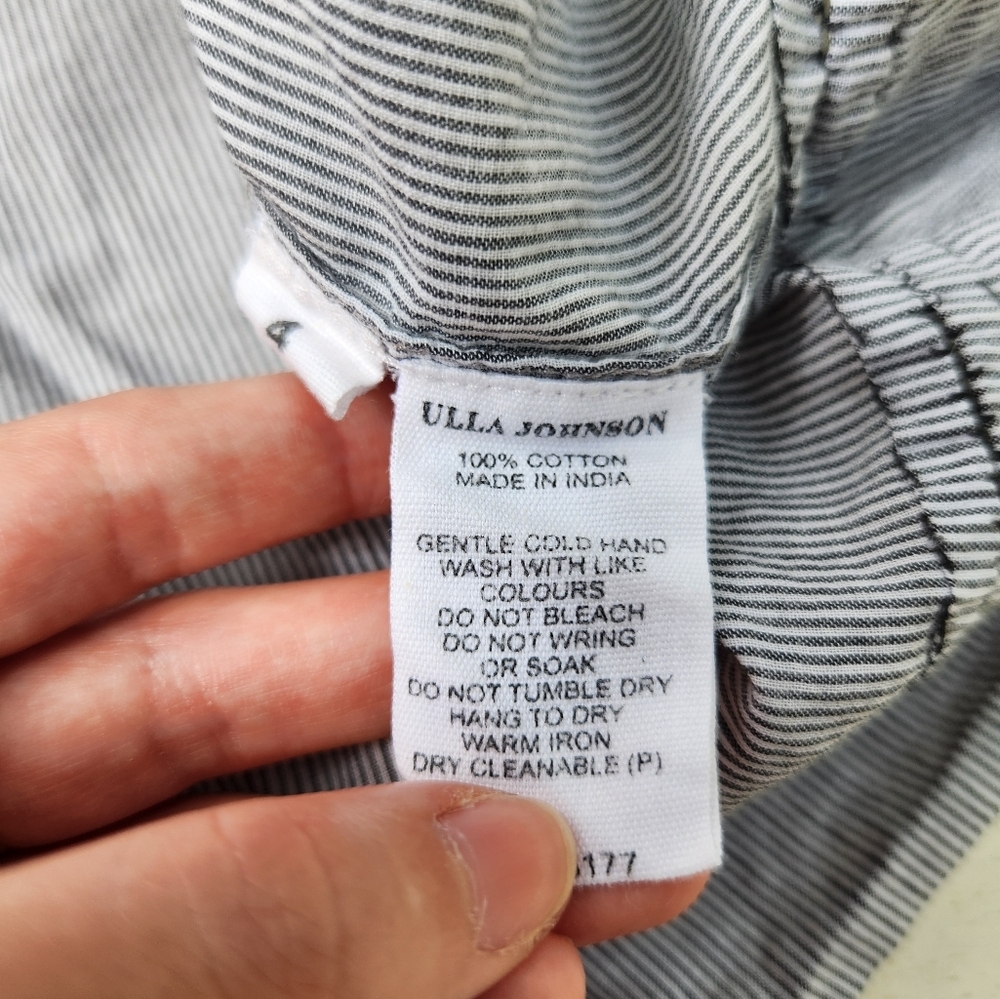 Ulla Johnson Mirco Stripe Layered Flutter Sleeve … - image 6